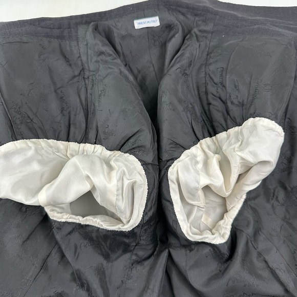 VTG Brioni‎ Sport Coat Mens 41 Double Breasted Black Gray Pinstriped Peak Lapel - Picture 14 of 16